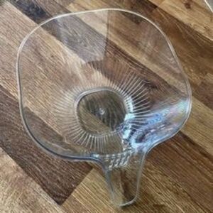 Set Of 2 Clear Plastic Pouring Bowl